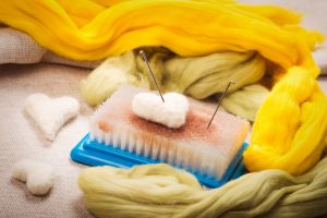 Supplies for needle felting